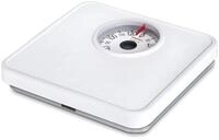 Soehnle Analoge Personenwaage Tempo White mit 130 kg Tragkraft, K&ouml;rperwaage mit