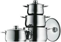 WMF Diadem Plus Topfset Induktion 4-teilig, Kochtopf Set mit Glasdeckel,...
