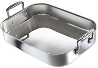 Le Creuset Bratreine aus 3-ply Edelstahl, 35 cm, Rechteckig, F&uuml;r alle Herdarten