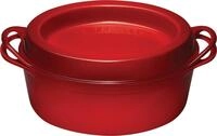 Le Creuset Gusseisen-Br&auml;ter Doufeu, Oval, &Oslash; 32 cm, F&uuml;r alle Herdarten und