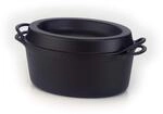 LE CREUSET Gusseisen-Br&auml;ter Doufeu, Oval, &Oslash; 32 cm, F&uuml;r alle Herdarten und