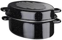 GSW Stahlwaren GmbH Oval Br&auml;ter, schwarz, 38 x 18 cm, 9 Liter