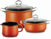 Riess, 0520-034, Starterset 3-teilig, CORALL, Emaille, Made in &Ouml;sterreich, LBH: