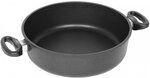 AMT Gastroguss Schmortopf, &Oslash; 28 cm, 8 cm hoch, Bratpfanne mit zwei Seitengriffen,