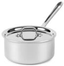 All-Clad 4203 Stainless Steel Stielkasserolle mit Deckel, Topf 2.8 L, 20.3 cm