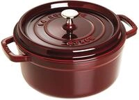STAUB Cocotte, Gusseisen Br&auml;ter mit Deckel, 24 cm, 3,8 L, Rund, Alle Herdarten inkl
