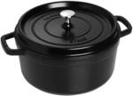 STAUB Cocotte, Gusseisen Br&auml;ter mit Deckel, Rund, 24 cm, 3,8 L, Alle Herdarten inkl