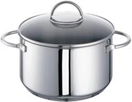 Rohe Germany, Edelstahl Fleischtopf Ravenna 24 cm, 18/10, Inhalt ca. 5,5 ltr, Silber