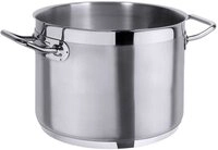 Contacto Edelstahl Kochtopf 26 cm, mittelhoch, seidenmatt geb&uuml;rstet mit