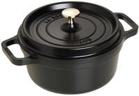 STAUB Cocotte, Gusseisen Br&auml;ter, Alle Herdarten inkl Induktion, Rund, 22 cm, 2,6 L,