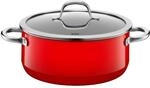 Silit Passion Red Kochtopf gro&szlig; 24cm, Nudeltopf mit Glasdeckel, Bratentopf Induktion