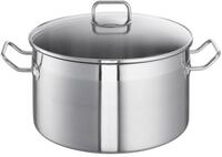 Schulte-Ufer 0419-28 i XXL-Topf ProfessPlus i, flach, 28 cm, 9,50 l, Silber
