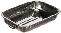Ibili 651430 - Inox Klassische Braten Pfanne mit klappbaren Metallgriffe 32 x 24,5 x