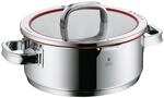 WMF Function 4 Kochtopf gro&szlig; 24cm, Glasdeckel, Bratentopf Induktion 4,1l, Cromargan