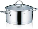 kela Bratentopf 20cm CAILIN Kochtopf Induktion 2,45 L, Edelstahl 18/10, Glasdeckel,