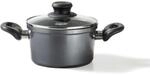 STONELINE Aluguss Kochtopf 16 cm, Kleiner Topf mit Deckel 1,6 L, Antihaft beschichtet
