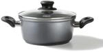 STONELINE Aluguss Kochtopf 24 cm, Topf mit Deckel 4,5 L, Antihaft beschichtet mit
