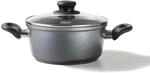 STONELINE Aluguss Kochtopf 20 cm, Topf mit Deckel 2,6 L, Antihaft beschichtet mit