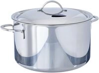 Spring 0285540620 Cristal Fleischtopf mit Deckel, Edelstahl, silber, 15,4 x 27,4 x