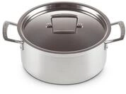 Le Creuset Bratentopf aus 3-ply Edelstahl mit Deckel, &Oslash; 24 cm, F&uuml;r alle Herdarten