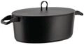 Alessi 90108 LA Cintura di Orione Ovale Cocotte aus emailiertem Gu&szlig;eisen, Silber, 24