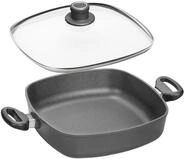 Woll 628-2ILL Viereck-Servierpfanne Induction mit 2 Seitengriffen 28 cm x 28 cm und