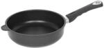 Lotus Gusspfanne - Hochrandpfanne &Oslash; 24cm, Bodenma&szlig; 18,5cm, H&ouml;he 7,5cm, Deckelma&szlig;