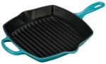 LE CREUSET Signature Gusseisen-Grillpfanne, Quadratisch, 26 cm, F&uuml;r alle...