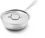 All-Clad 4212 Stainless Steel Sauteuse | Mit Deckel | 20,3 cm | Franz&ouml;siche Pfanne 