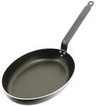 De Buyer 8181.36 Bratpfanne Choc Ovale Fischpfanne-36Cm, Silber