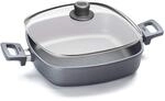 Woll 628-2NL Viereck-Servierpfanne mit 2 Seitengriffen 28 cm x 28 cm, 7 cm hoch und