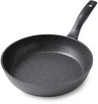 STONELINE Schmorpfanne 24 cm hoher Rand, Aluguss, Bratpfanne beschichtet mit echten