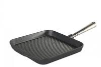 Skeppshult Gusseisen Grillpfanne eckig Edelstahlgriff 25x25cm, f&uuml;r alle...