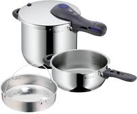 WMF Perfect Plus Schnellkochtopf Set Induktion 3-teilig, Dampfkochtopf 6,5l + 3l mit