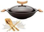 Wok gietijzer m/d en 6 accessoires Spring 1692130635 Wok