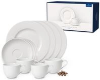 Villeroy & Boch - for Me Kaffee-Service 12-teilig Wei&szlig;, Sp&uuml;lmaschinenfest,