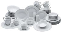CreaTable, 16072, Serie Arianne, 61-teiliges Geschirrset f&uuml;r 8 Personen,