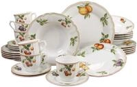 CreaTable, 17032, Serie Flora Orchard, 30-teiliges Geschirrset f&uuml;r 6 Personen,