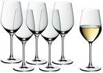 WMF Easy Plus Weingl&auml;ser Wei&szlig;wein 6er Set, Weinglas 390 ml, Kristallglas,