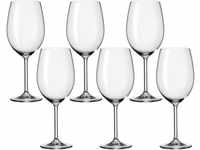 Leonardo Daily Bordeaux-Gläser, Rotwein-Kelch mit Stiel, spülmaschinenfeste