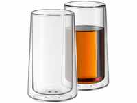 WMF SmarTea doppelwandige Latte Macchiato Gläser Set 2-teilig, doppelwandige Gläser