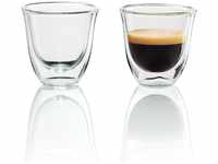 De'Longhi DLSC310 Doppelwandiges Thermoglas Espresso 2 Stück (1er pack), perfekt