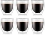 Bodum PAVINA Doppelwandige Gl&auml;ser 2 St&uuml;ck &ndash; 250ml Kaffeegl&auml;ser &ndash; Thermotassen