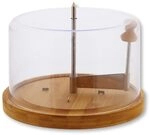 Kesper | K&auml;sehobel mit Haube | Bambus | &oslash; 21 cm | f&uuml;r "Tete de moine" K&auml;se