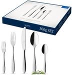 Villeroy & Boch &ndash; Arthur Besteckset 30 tlg. Silber/Platin, Sp&uuml;lmaschinenfest,
