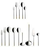 Villeroy & Boch - Ella Teilvergoldet Besteckset 70-teilig Silber, Sp&uuml;lmaschinenfest,