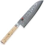 Miyabi 34374-181 Santoku-/Kochmesser, Stahl, 18 cm, silber / birke