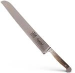 G&Uuml;DE Solingen - Brotmesser geschmiedet, 32 cm, Fasseichenholz, ALPHA FASSEICHE,