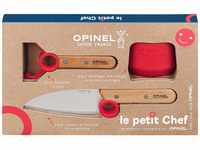 Opinel Le petit Chef - Kinder Kochmesser Set - 3 teilig - Kochmesser - Fingerschutz -