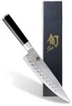 KAI Shun Classic japanisches Kochmesser 20 cm Klingenl&auml;nge mit Kullenschliff -